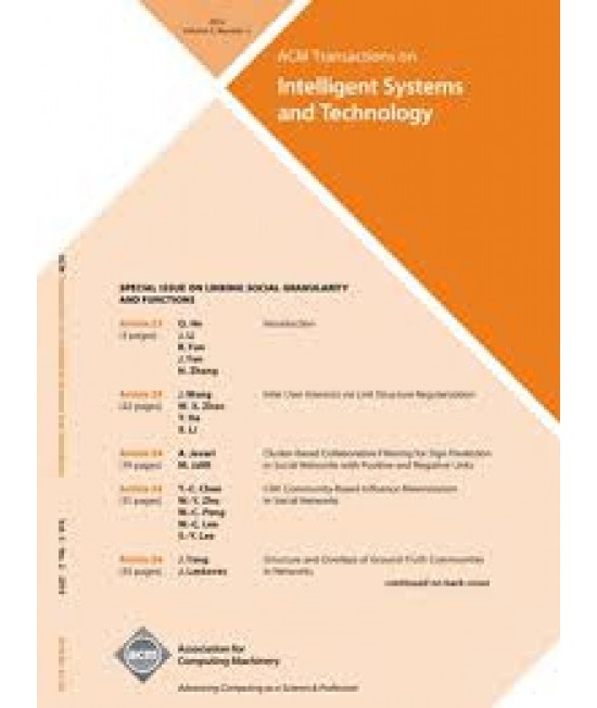 Transaction on Intelligent Systems and Technology